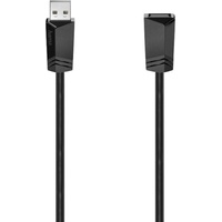 Hama USB 2.0 USB-A Buchse, USB-A Stecker 0.75m Schwarz