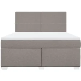 vidaXL Boxspringbett 180 x 200 cm Taupe
