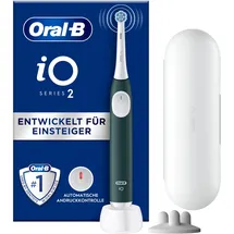 Oral-B iO Series 2 Forest Green Special Edition + Reiseetui + Aufsteckbürstenhalter
