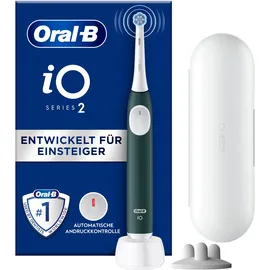 Oral-B iO Series 2 Forest Green Special Edition + Reiseetui + Aufsteckbürstenhalter