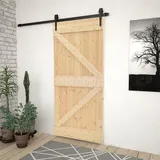 vidaXL Tür 80x210 cm Kiefer Massivholz