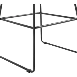 Beliani Barhocker Preston 2er Set Schwarz