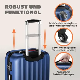 monzana Baseline 4-Rollen 70 cm / 90 l blau