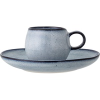 Bloomingville Espressotasse mit Untertasse Sandrine, blau, Keramik