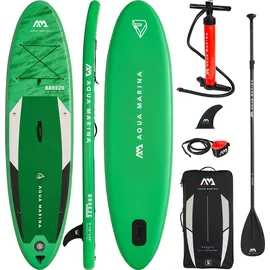 Aqua Marina SUP Board Set Breeze 300 x 76 x 12 cm grün