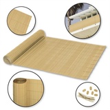 mit Steg 80 x 400 cm bambus