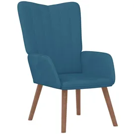 vidaXL Relaxsessel Blau Samt Modell 1