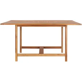 vidaXL Gartentisch 150 x 150 x 76 cm Braun