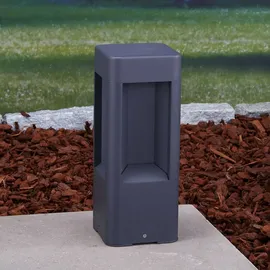 LUCANDE LED Sockelleuchte 30,5 cm anthrazit