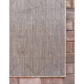 Myflair Outdoor Crosses Outdoor-Teppich 152 x 244 cm Braun