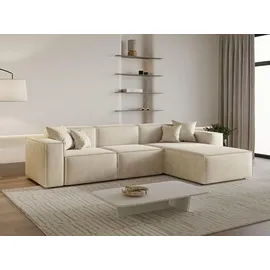 GRAINGOLD Ecksofa Arizona Beige Rechts