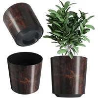 Kadax Blumentopf aus Kunststoff, Topf für Pflanzen, 25.5 cm,