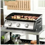 Outsunny Gasgrill Tischgrill schwarz