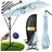 rechteckig Ø 350 cm mit LED Hellblau
