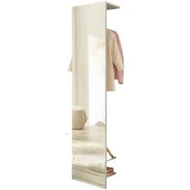 furn.design Center Kompaktgarderobe 50 x 30 x 200 cm weiß