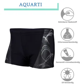 Aquarti Badehose Jungen schwarz/graphit 158