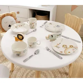 Villeroy & Boch Kindergeschirr-Set Roar like a lion" Baby-Geschirr mit Besteck 7 El.