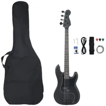 vidaXL "vidaXL E-Bass für Anfänger mit Tasche Schwarz 4/4 46\""
