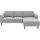 Home Affaire Eckcouch Cord 2-Sitzer Grau