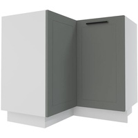 Feldmann-Wohnen Eckschrank Kvantum (Kvantum, 1-St) 84cm Front-, Korpusfarbe und Ausführung wählbar 2-türig gelb