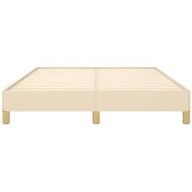 vidaXL Bettgestell 140 x 200 cm Creme