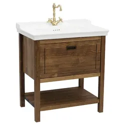 Naturel Country Badezimmerschrank mit Waschbecken 79,5x85x53 cm Palisander COUNTRY80ZPA