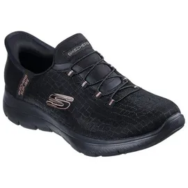 SKECHERS Summits Black Mesh / Black / Rose Gold Trim 40