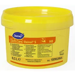 Soft Care Reinol K Handwaschpaste, Reibemittel Olivenkernmehl, Handreinigung intensiv für Industrie und Werkstatt, 500ml Dose