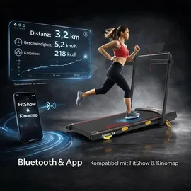 funlife F4 Laufband klappbar Rot