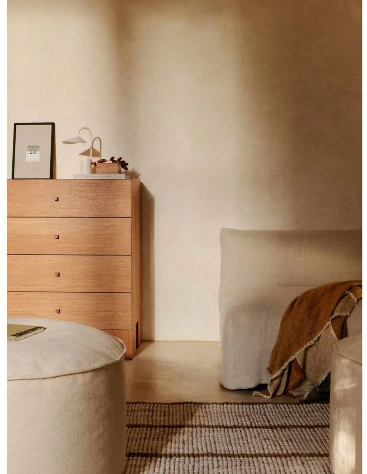 Zubehör ferm LIVING, Beige, für Wohnzimmer, Stoff / Textil - 40