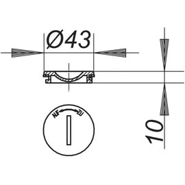 Dallmer Reinigungsschraube zu 54, 55, 57, 57AK, 58, 71
