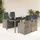 vidaXL Garten-Essgruppe 5-tlg. Grau