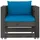 vidaXL Garten-Lounge-Set 2-tlg. grau/blau