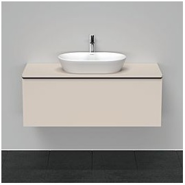 Duravit D-Neo Waschtisch-Unterschrank DE494909191 120 x 55 cm, Taupe Matt, wandhängend, 1 Auszug, 1 Konsolenplatte