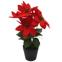 Home Styling Weihnachtsstern, Künstliche Blume, 29 cm,