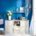 Hom ́in Sideboard 160 x 89 x 43 cm Grau / Weiß