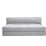 miliboo Schlafsessel KATY Polyester 2-Sitzer 0 x 0 x 0 cm Silber