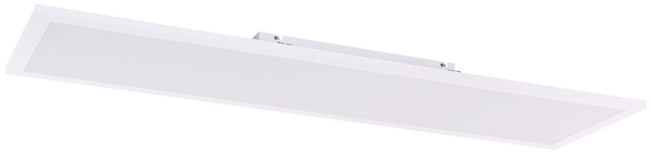 Smart Home LED Deckenpanel Ein- und Aufbau-Panel mit Fernbedienung und CCT Schaltung, 3200 Lumen dimmbar, Länge 120 cm rechteckig, Farbwechsler, Wohnzimmer Schlafzimmer Flur