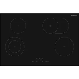 Daewoo Backofen Set Schwarz SoftClose Hydrolyse + Kochfeld Bräterzone