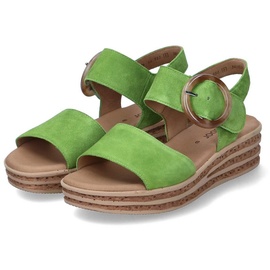 GABOR 44.550.14 grün - Riemchen Sandale, Keilabsatz, mit trendigem Keilabsatz Gr. 39, apfelgrün, Damen