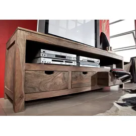 MASSIVMOEBEL24.DE Nature grey 44 Lowboard Sheesham