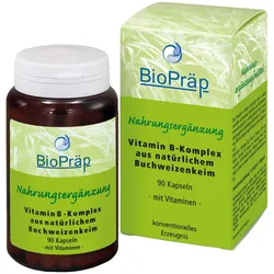 BioPräp Vitamin-B-Komplex aus Buchweizenkeimlingen, 90 Kapseln