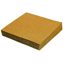 VEPATIM 80x Servietten 33 x 33 cm 1/4 -Falz 3-lagig gold