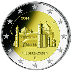Michaeliskirche in Hildesheim - Alle fünf Prägezeichen (A, D, F, G und J) in "Polierte Platte" (PP)"