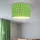 GLOBO Deckenleuchte Kinderlampe Kinderzimmerlampe Deckenlampe Schirmleuchte Spielzimmer, Metall weiß grünfarbig, 1x E27 Fassung, DxH 30x25,5 cm