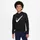 Nike Multi Therma-FIT Repel Fleece Hoodie Kinder 010 black/lt smoke grey/htr/white L 147-158 cm