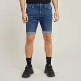 G-Star 3301 Slim Denim Shorts - Mittelblau - Herren, Gr. 34