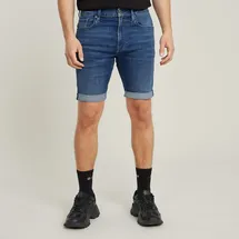 G-Star 3301 Slim Denim Shorts - Mittelblau - Herren, Gr. 34