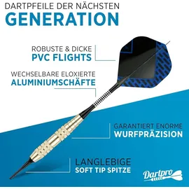 DartPro Dartpfeile mit Kunststoffspitze 18 g Softdarts Set