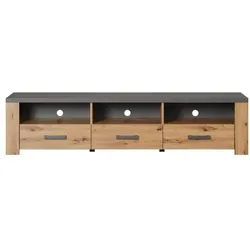 Ebuy24 Follow TV Tisch grau, Eiche dekor.